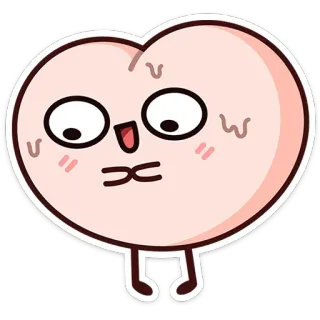 🫠 桃, 漫画, 絵文字, 面白い, 表情, ステッカー whatsapp sticker