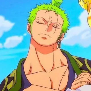 🌽 Zoro One Piece anime, one piece, zoro, roronoa zoro, swordsman telegram sticker