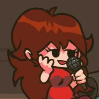 🍬 Girlfriend Friday Night Funkin' Kreskówka, Dziewczyna, Friday Night Funkin, Postać telegram sticker