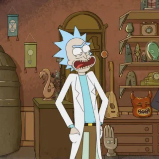 🛸 Rick Sanchez Rick and Morty rick and morty, cartoon, erwachsenenanimation, rick sanchez, wissenschaftler telegram sticker