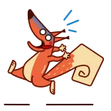 Red Squirrel whatsapp stickers