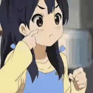 😤 Аниме, Девушка, Мультфильм, Милый, Персонаж, Анимация telegram sticker