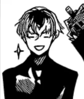 ☕ anime, manga, personaggio, sorridente, positivo telegram sticker