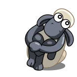 😶 pecora, animale, cartone animato, carino, divertente whatsapp sticker