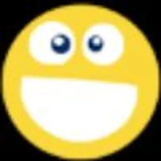 🌟 Smiley, Émoticône, Dessin animé, Jaune, Joyeux, Heureux telegram sticker