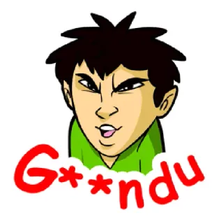 😆 G**ndu whatsapp sticker