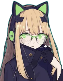 TMP (girls'frontline) @Anak_kucing_stiker telegram stickers