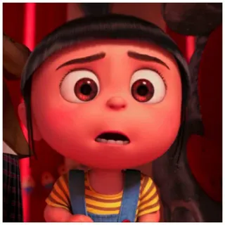 😧 Agnes Despicable Me agnes, despicable me, kartun, karakter, perempuan, animasi telegram sticker