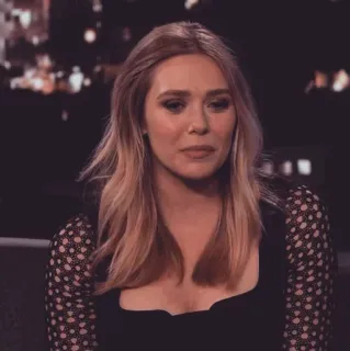 ◾️ portrait, woman, celebrity, Elizabeth Olsen, actress, blonde telegram sticker