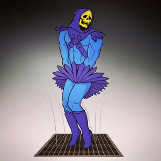 😁 Skeletor skeletor, masters of the universe, zeichentrick, bösewicht, tanzen, lustig whatsapp sticker