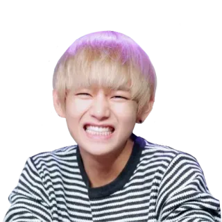 😆 V k팝, 가수, 아이돌, bts, 태형, 귀여운, 사람 telegram sticker