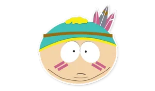 🏹 Eric Cartman South Park cartoon, South Park, Eric Cartman, native amerikaan telegram sticker