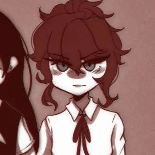 🧷 Anime, Desenho animado, Estudante, Brava, Menina, Retrato whatsapp sticker