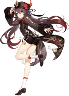 🌟 Hu Tao Genshin Impact anime, genshin impact, hu tao, video game, character telegram sticker