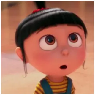 😳 Agnes Despicable Me kartun, gadis, animasi, karakter, Agnes, Despicable Me telegram sticker