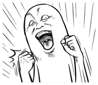 😄 มีม, ฉลอง, ตื่นเต้น, ปฏิกิริยา, มีมอินเทอร์เน็ต telegram sticker