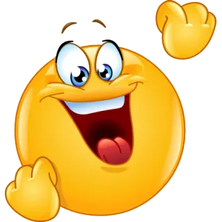 😁 Emoji, Gelb, Ausdruck, Cartoon, Lächeln telegram sticker