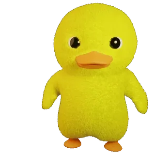 👋 duck, yellow, animal, cute, cartoon telegram sticker