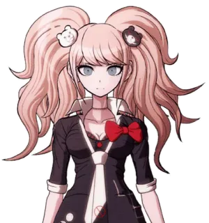 😶 Junko Enoshima Danganronpa Anime, Manga, Postać, Danganronpa, Junko Enoshima telegram sticker