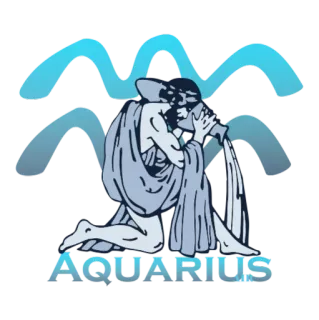 ♒ AQUARIUS sterrenbeeld, astrologie, waterman, waterdrager, horoscoop telegram sticker