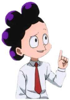 ☝️ Minoru Mineta My Hero Academia 动漫, 漫画, 超级英雄, 学生, 1年A班 telegram sticker