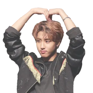 ❤️ kpop, corazón, han jisung, stray kids, idol, coreano, cantante whatsapp sticker