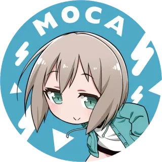😬 MOCA Anime, Charakter, Sticker, Moca, Chibi, Cartoon telegram sticker