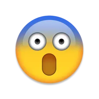 😱 emoji, schockiert, überraschung, ausdruck telegram sticker