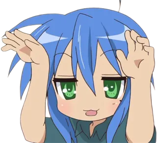 😜 anime, dibujos animados, chica, personaje, manga whatsapp sticker