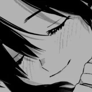 🗝 Anime, Gadis, Manga, Lucu, Emosional, Wajah, Memerah telegram sticker