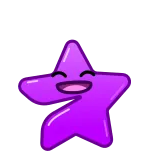 🔮 별, 이모지, 만화, 행복한, 귀여운 telegram sticker