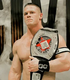 💚 John Cena Wrestler, Sportler, Wrestling, John Cena, Meisterschaft telegram sticker