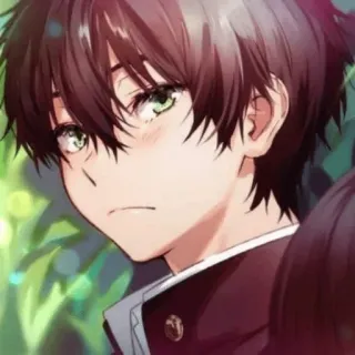 💛 アニメ, マンガ, 少年, ポートレート, アート, イラスト telegram sticker