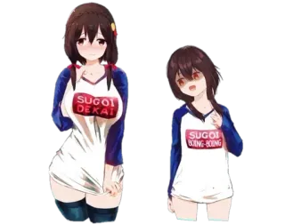 😍 SUGOI
DEKAI Anime, Manga, Japanisch, Mädchen, Fanart, Illustration whatsapp sticker