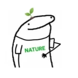 ✨ NATURE nature, plant, cartoon, character, environment, eco-friendly telegram sticker