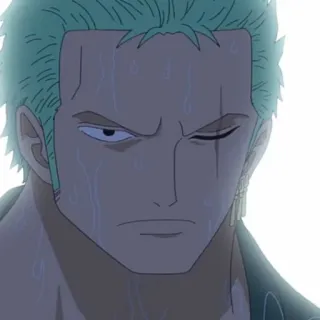 🏴‍☠️ Zoro One Piece Аниме, Ван Пис, Зоро, Ророноа Зоро, Мечник, Персонаж аниме telegram sticker