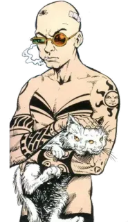 😒 John Constantine Sandman John Constantine, Constantine, comic book, Sandman, character, cat telegram sticker