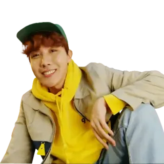 😄 J-Hope kpop, idol, jhope, bts, musicista, cantante, rapper whatsapp sticker
