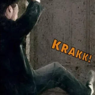 👋 KRAKK! violência, impacto, destruição, ação, colisão telegram sticker
