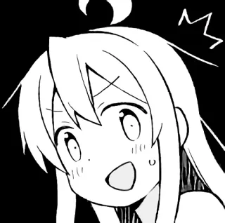 😲 anime, manga, kawaii, cute, reaction, excited, happy whatsapp sticker