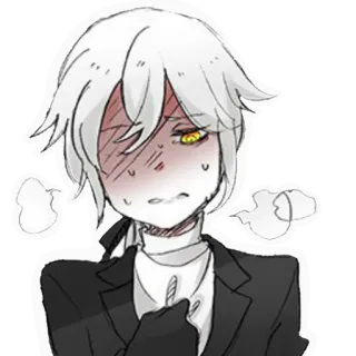 🥵 Anime, Sonrojado, Personaje, Dibujo, Animación, Dibujos animados telegram sticker