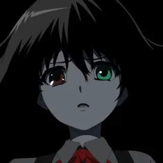 🖤 anime, ragazza, personaggio, manga, ritratto telegram sticker