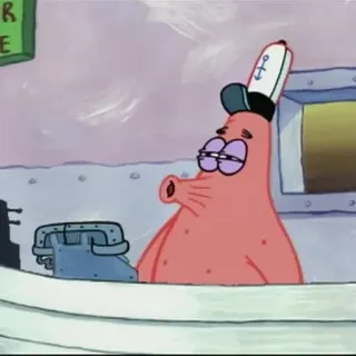 🌟 Patrick Star SpongeBob SquarePants Patrick Stella, SpongeBob, personaggio cartone animato, animato, goffo, divertente telegram sticker