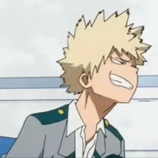 🔥 Bakugo Katsuki My Hero Academia Anime, Manga, Học Viện Anh Hùng, Bakugo, Nhân vật, Biểu cảm whatsapp sticker
