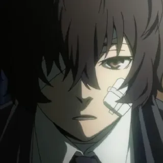🥀 Dazai Osamu Bungo Stray Dogs anime, dazai, bungo stray dogs, character telegram sticker