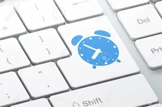 ⏰ jam alarm, keyboard, waktu, komputer, tombol, jam telegram sticker