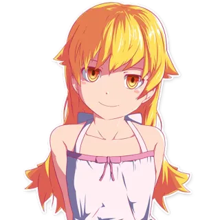 🙂 anime, character, girl, cute, illustration telegram sticker
