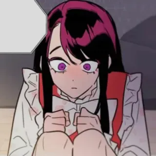 😶 Cartoon, Anime, Mädchen, Frau, Figur, Illustration whatsapp sticker
