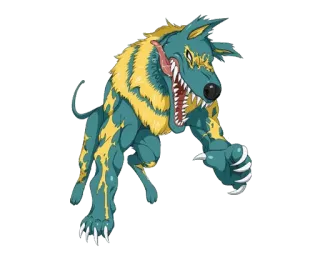 🐺 mostro, creatura, fantasy, animale, cane, lupo telegram sticker