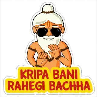 Cool Baba whatsapp stickers